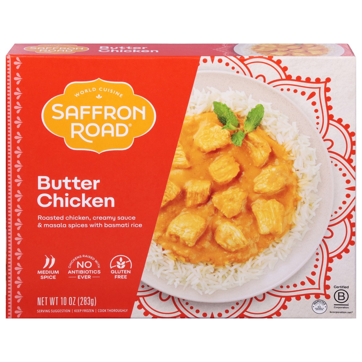 slide 1 of 9, Saffron Road Butter Chicken, Gluten-Free Indian Frozen Entrée, 10 oz