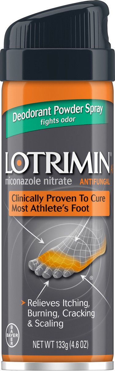 slide 5 of 8, Lotrimin Antifungal Deodorant Powder Spray 133 g Aerosol, 133 g