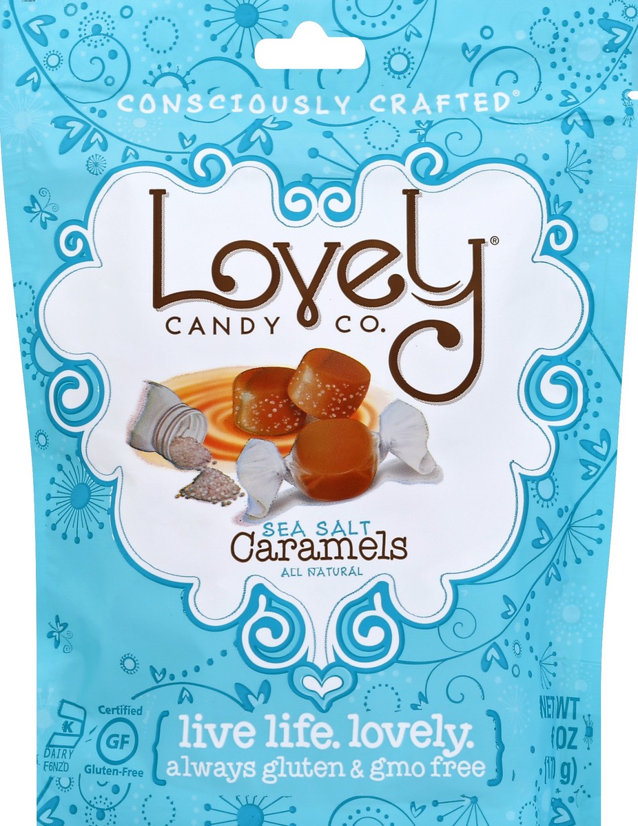 slide 2 of 2, Lovely Candy Company Sea Salt Caramels, 6 oz