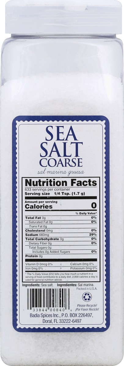 slide 3 of 7, Badia Sal Marina Gruesa (Sea Salt Coarse) Jar, 1 ct