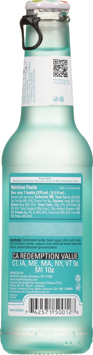 slide 6 of 9, Freez Mix Soda Lemon Mint - 275 ml, 275 ml