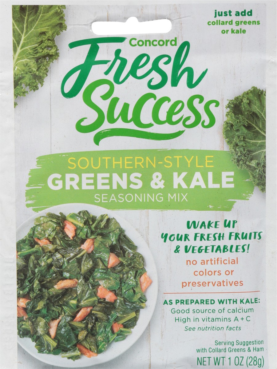 slide 6 of 14, Concord Foods Greens Kale Seasoning Mix - 1 oz, 1 oz