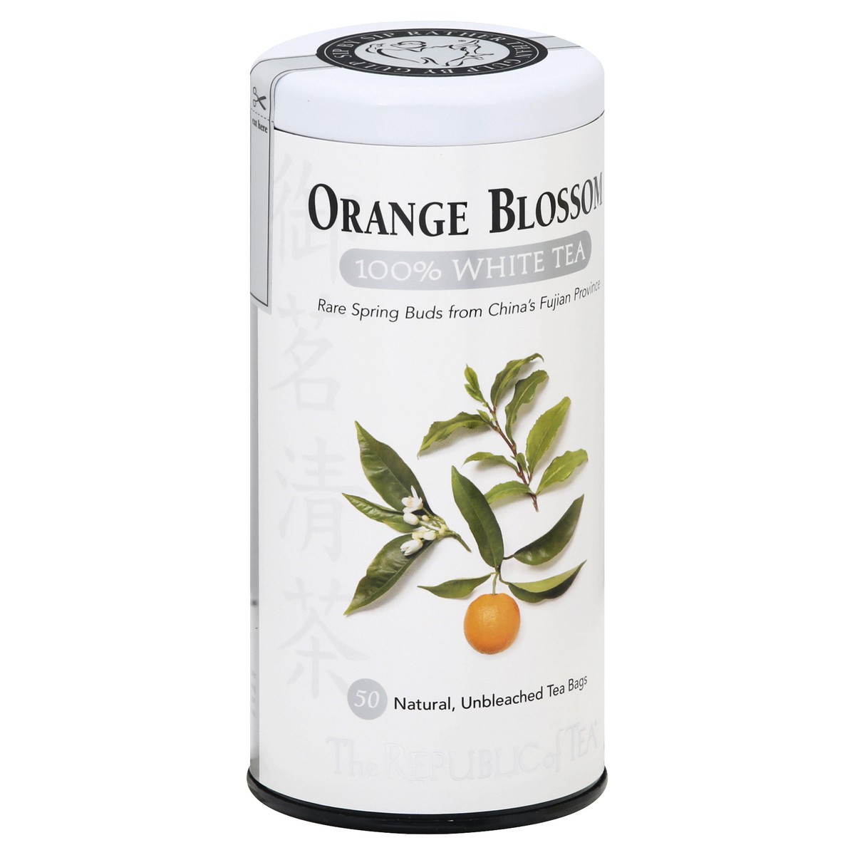 slide 5 of 9, The Republic of Tea Bags Orange Blossom 100% White Tea - 50 ct, 50 ct