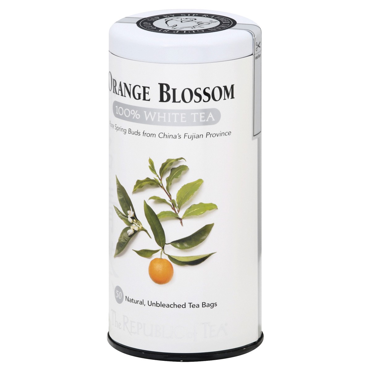 slide 8 of 9, The Republic of Tea Bags Orange Blossom 100% White Tea - 50 ct, 50 ct