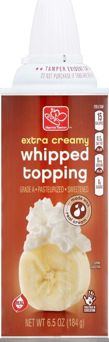 slide 2 of 2, Harris Teeter Extra Creamy Whipped Topping, 6.5 oz