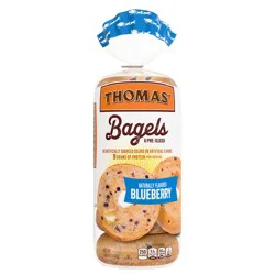 Thomas' Blueberry Bagels, 6 count, 18 oz Bag