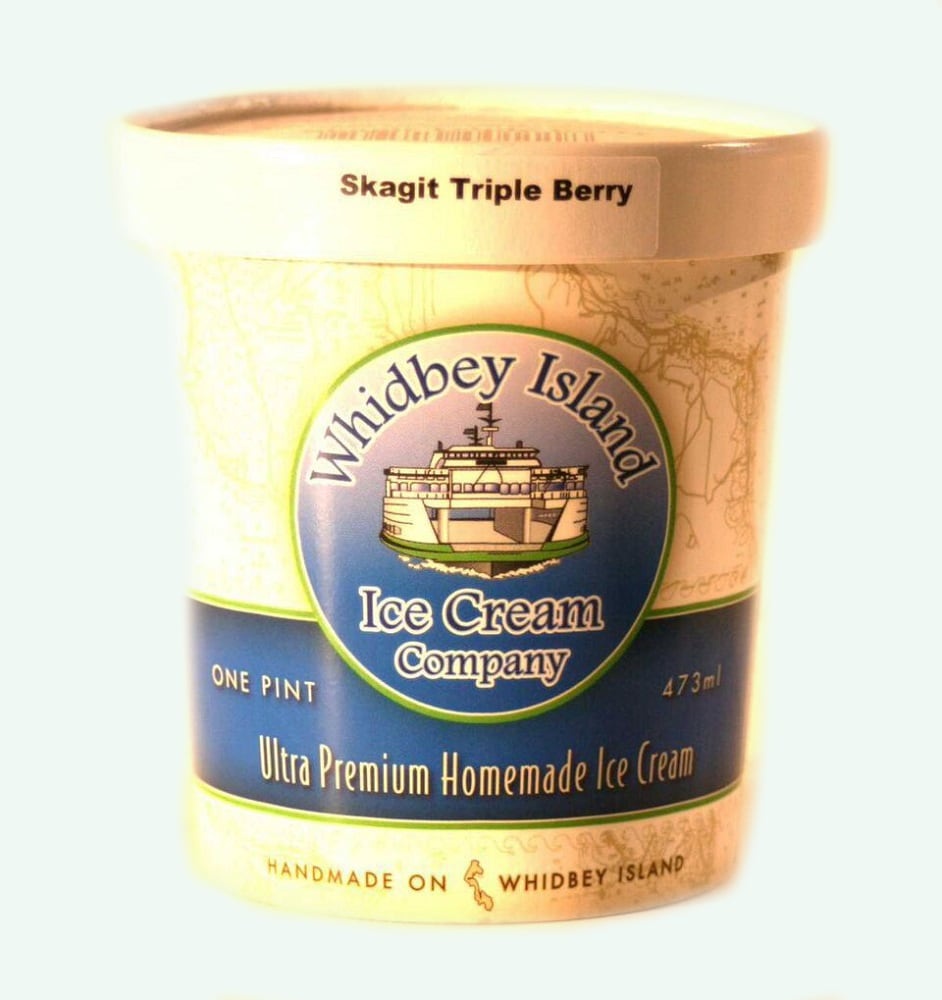 slide 1 of 1, Whidbey Island Ice Cream Co. Skagit Triple Berry, 16 fl oz