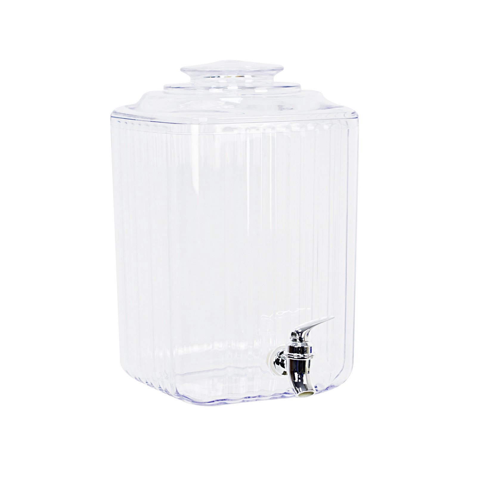 slide 2 of 3, Clear Beverage Dispenser By Celebrate It, 9.92 in x 7.68 in x 12.13 in