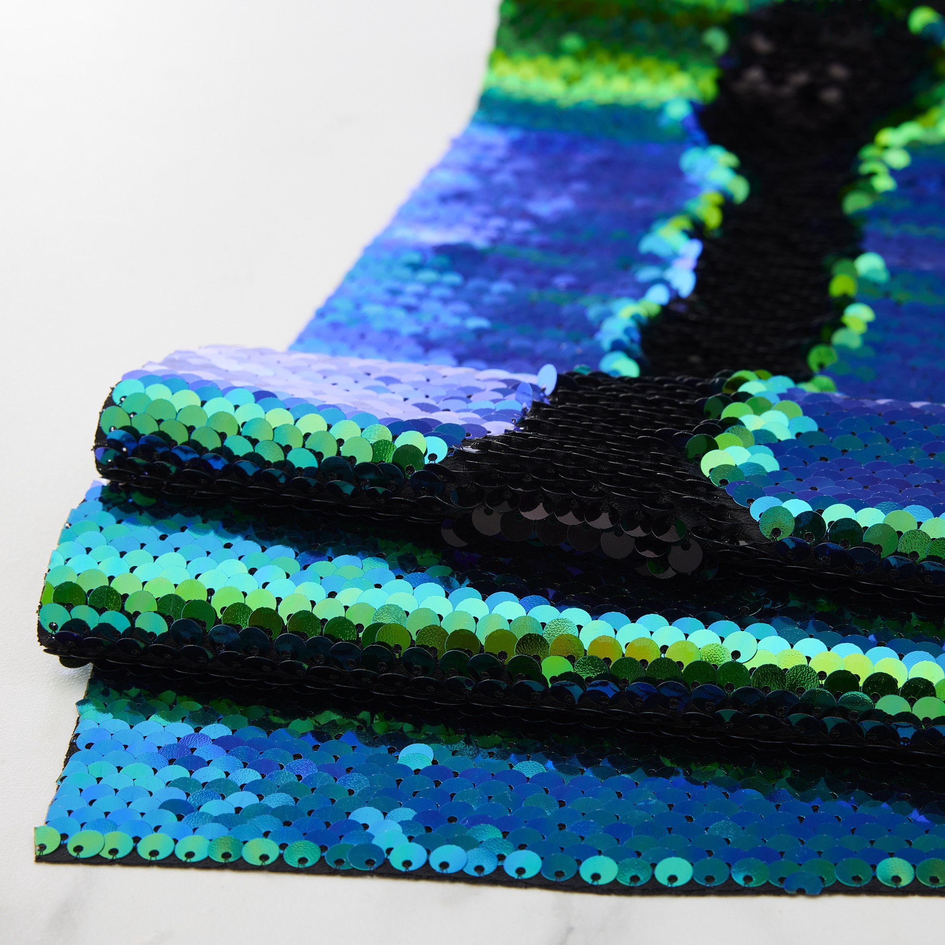 slide 2 of 4, 5.375" X 1yd. Mermaid Reversible Sequin Ribbon By Celebrate It, 5.375 in x 1 yd