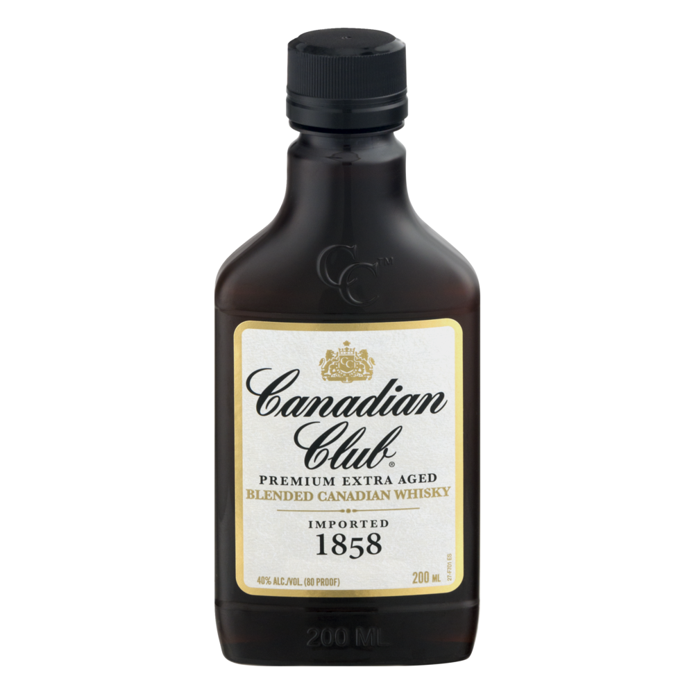 slide 1 of 1, Canadian Club Premium Extra Aged Blended Canadian Whisky, 200 ml