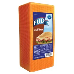 FUD Muenster Cheese, Custom Sliced