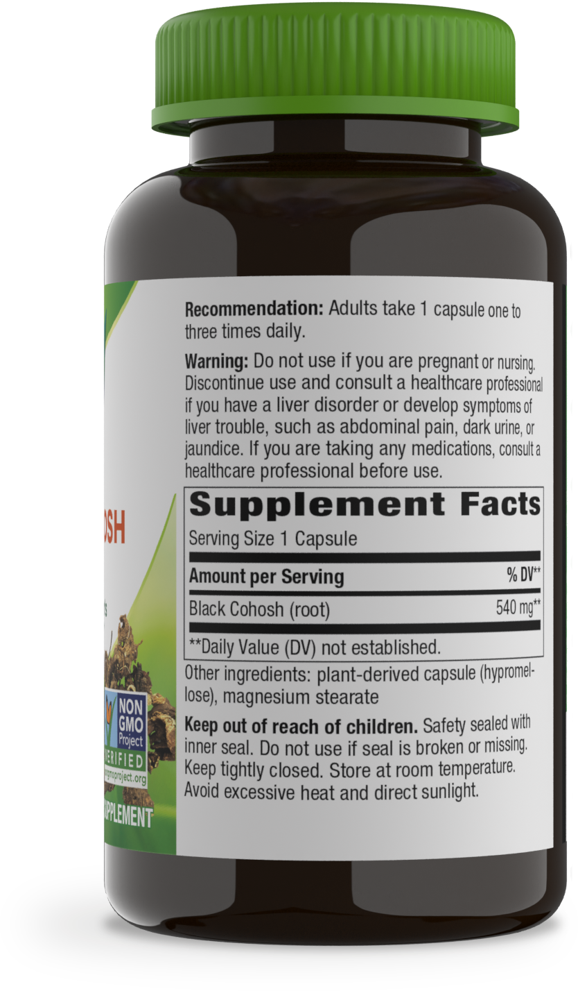 slide 3 of 4, Nature's Way Black Cohosh Root, 180 ct