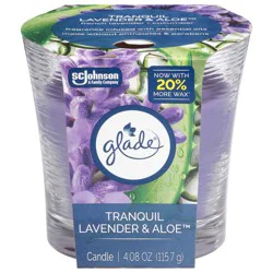Glade Tranquil Lavender & Aloe Candle 1 Each