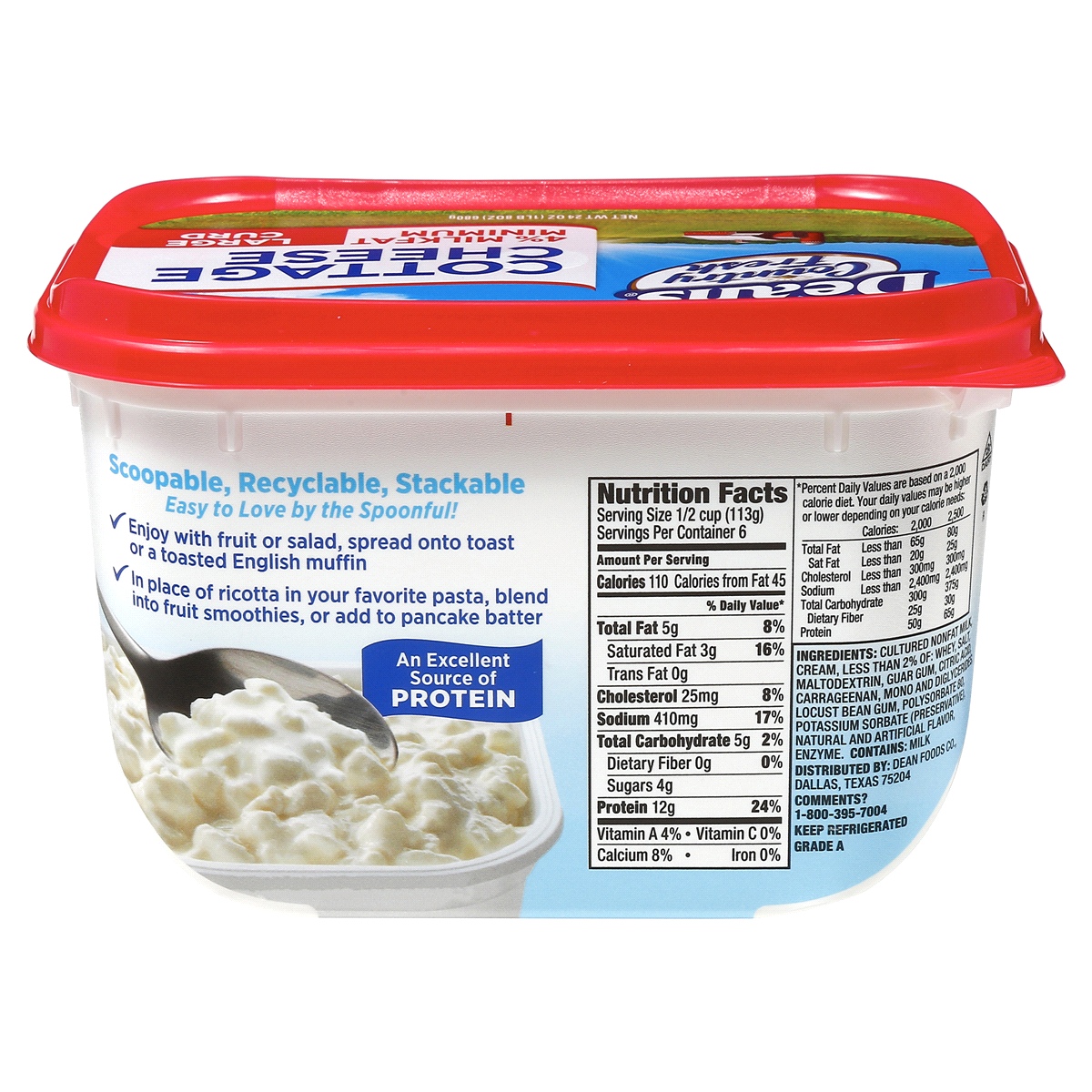 Land O'Lakes Large Curd Cottage Cheese 4 Milkfat Minimum 22 oz Shipt