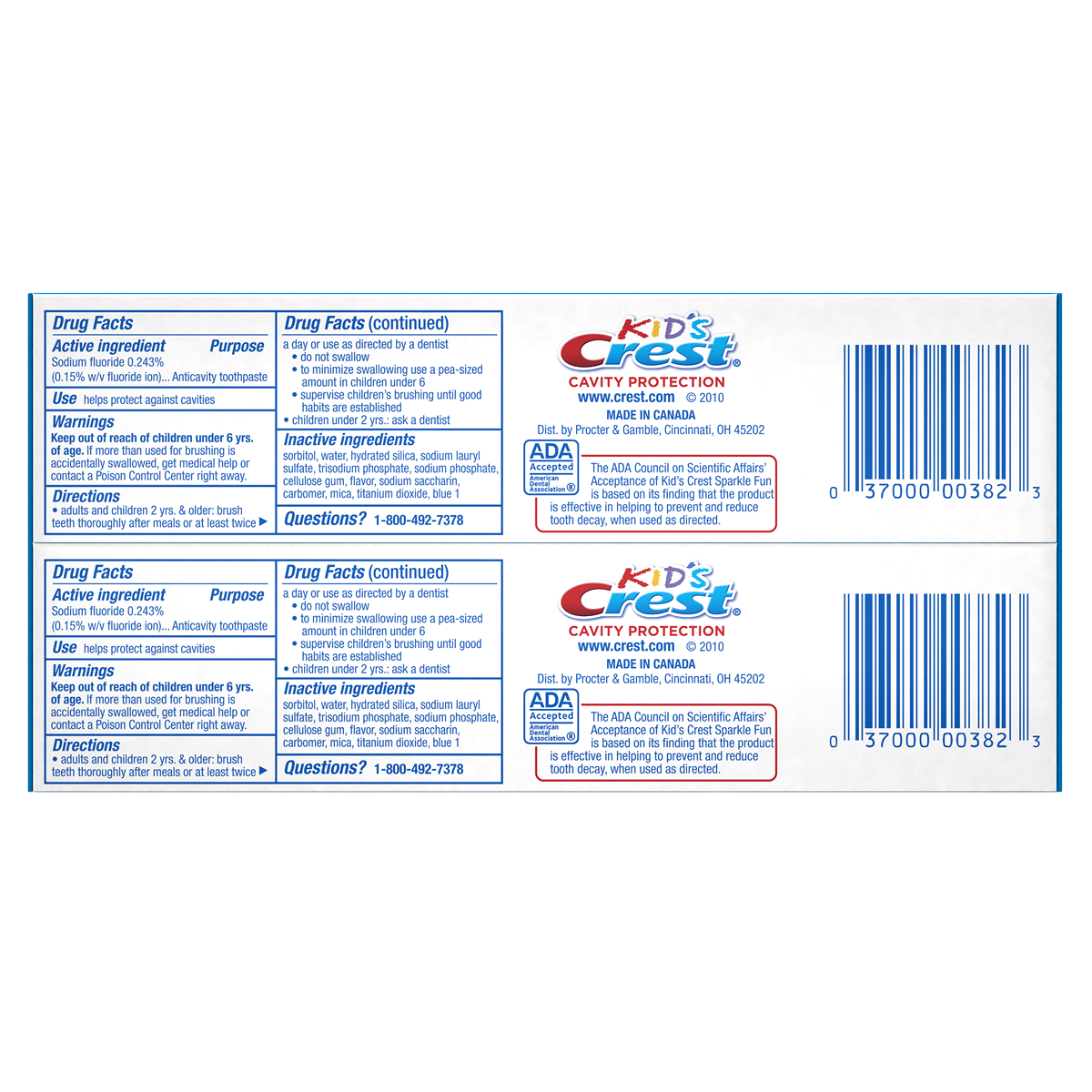 slide 3 of 7, Crest Kids Cavity Protection Toothpaste Sparkle Fun Flavor, 9.2 oz