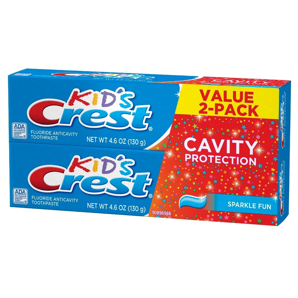 slide 4 of 7, Crest Kids Cavity Protection Toothpaste Sparkle Fun Flavor, 9.2 oz