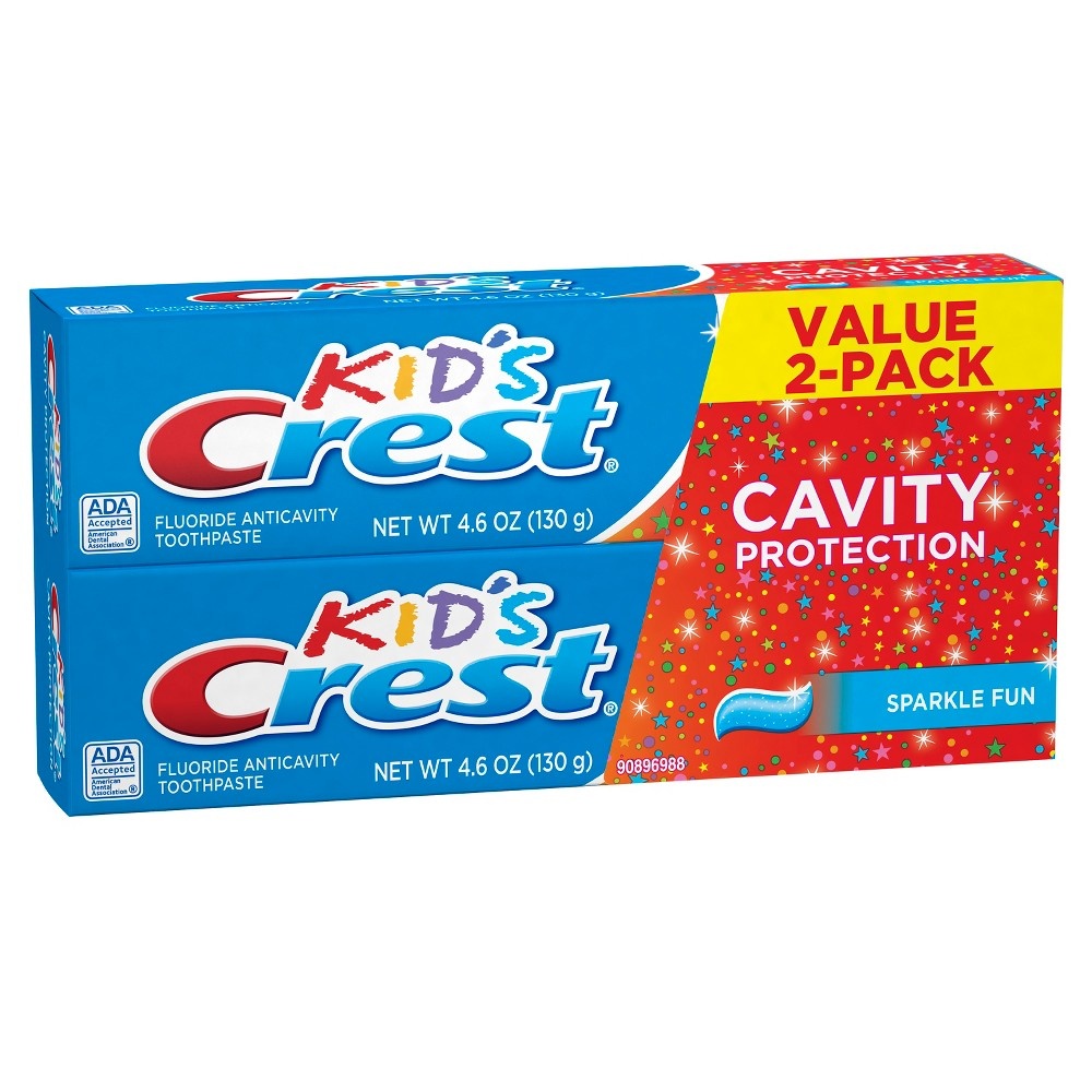 slide 5 of 7, Crest Kids Cavity Protection Toothpaste Sparkle Fun Flavor, 9.2 oz