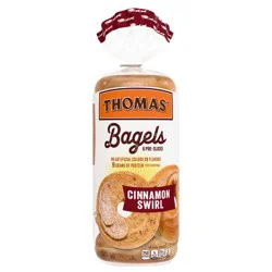 Thomas' Cinnamon Swirl Bagels, 6 count, 18 oz