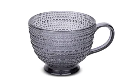 Core Bamboo Brooklyn Steel Dotted Mug - Gray, 13.5 oz