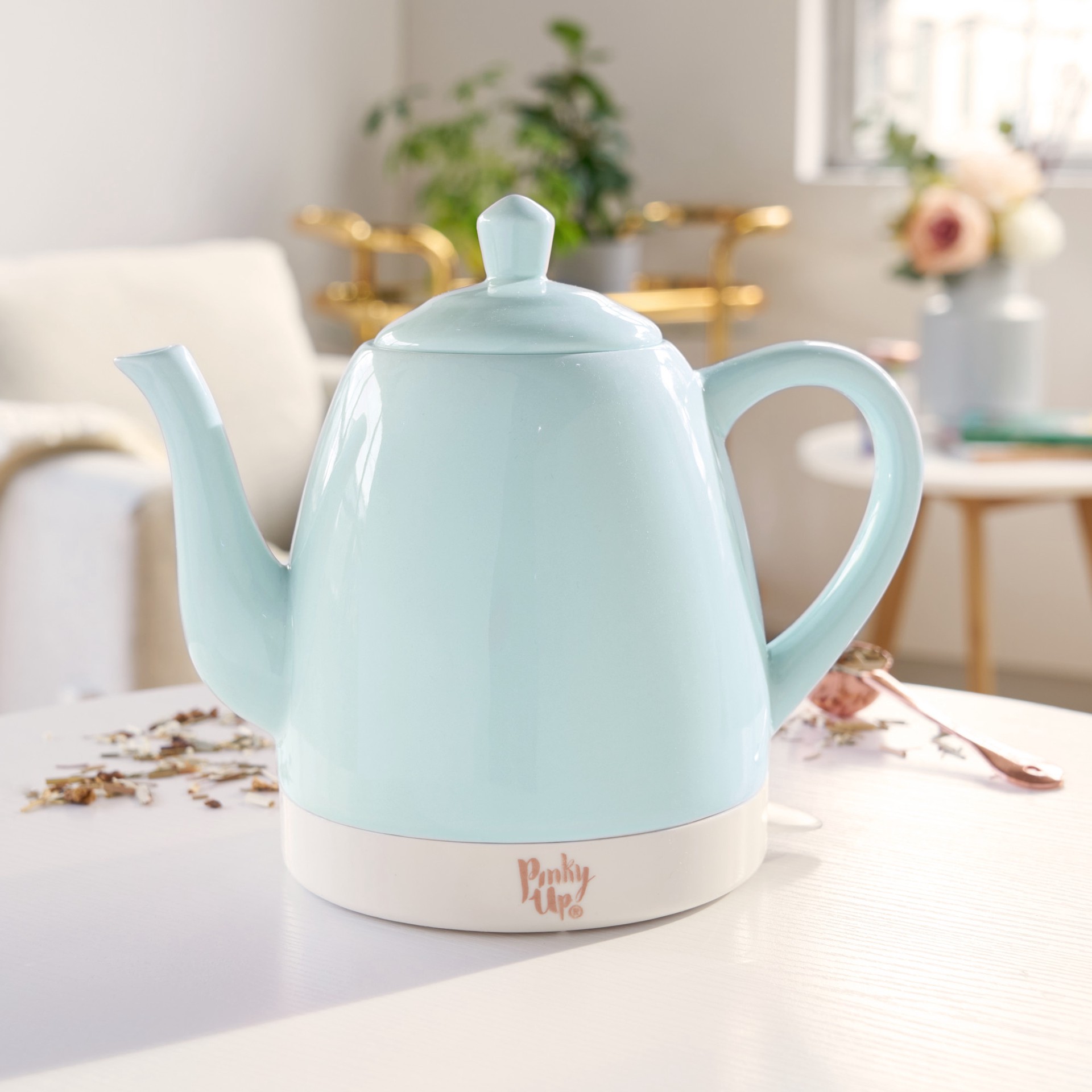 slide 5 of 5, true Pinky Up Electric Noelle Tea Kettle, 1 ct