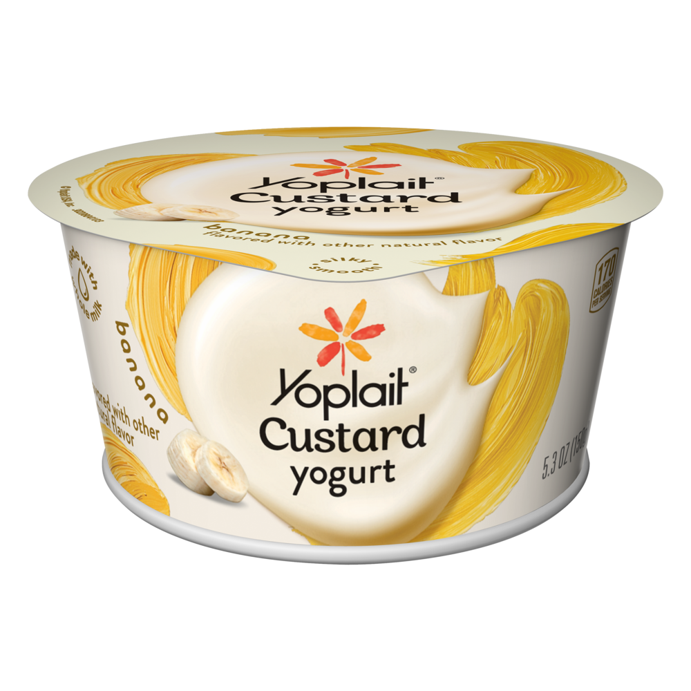 slide 1 of 1, Yoplait Banana Custard Yogurt, 5.3 oz