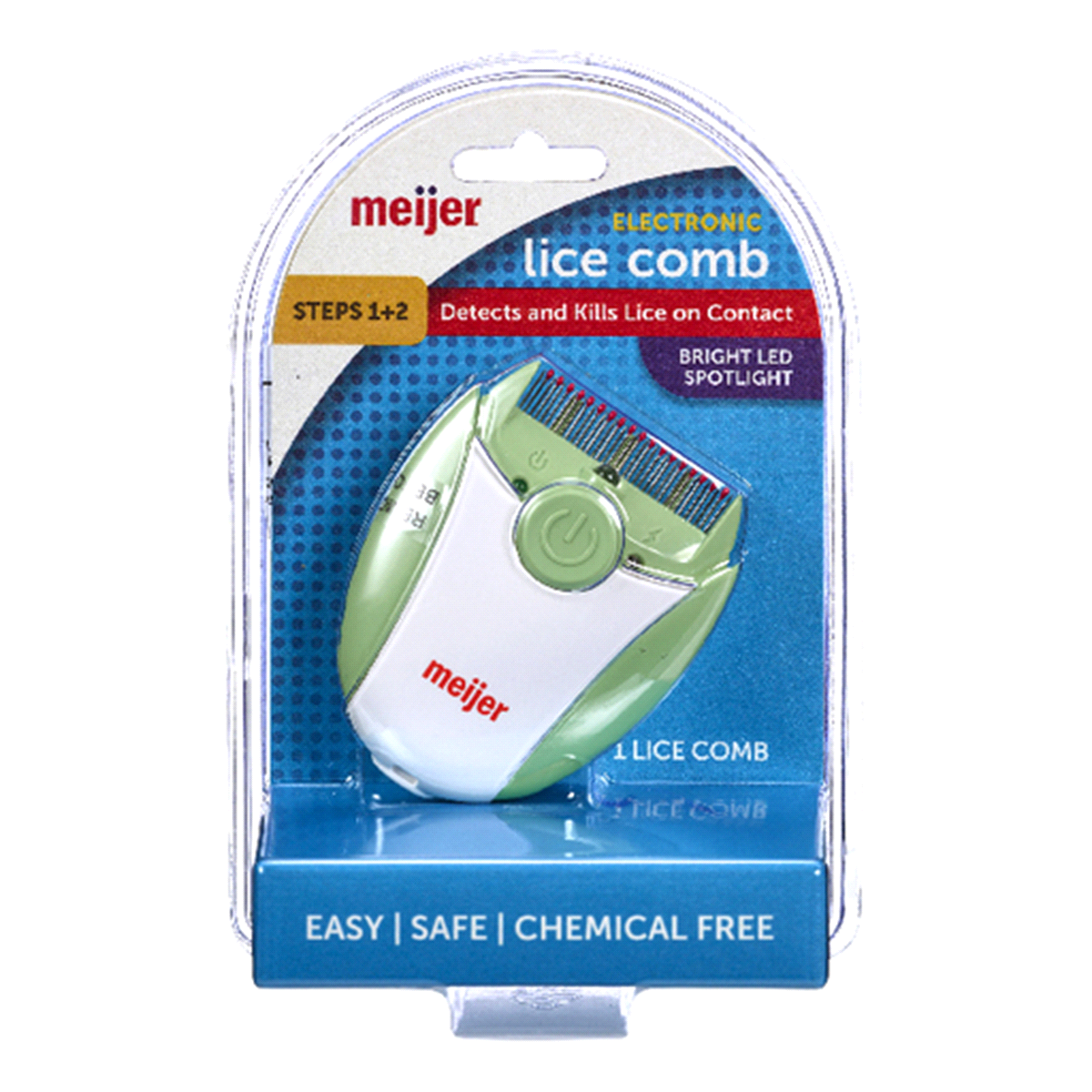 slide 1 of 2, Meijer Electronic Lice Comb, 1 ct