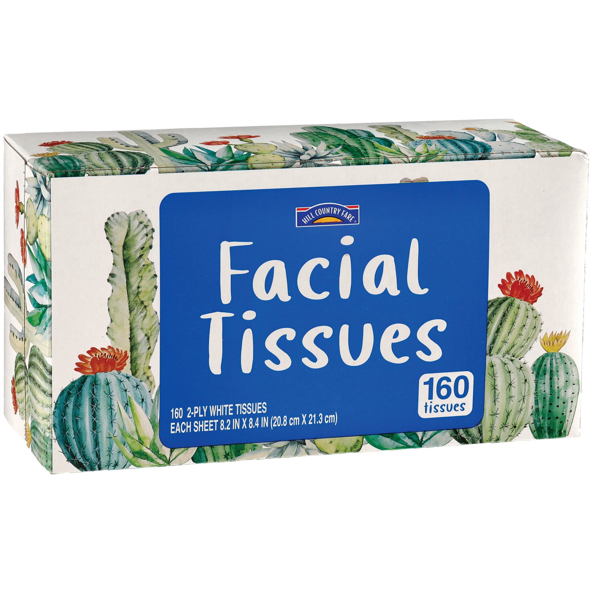 slide 1 of 1, Hill Country Fare Facial Tissues, 160 ct