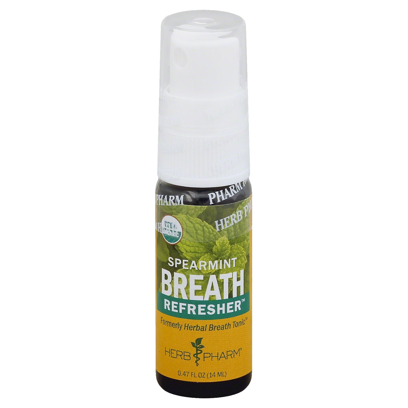 slide 1 of 1, Herb Pharm Spearmint Breath Refresher , 0.47 fl oz