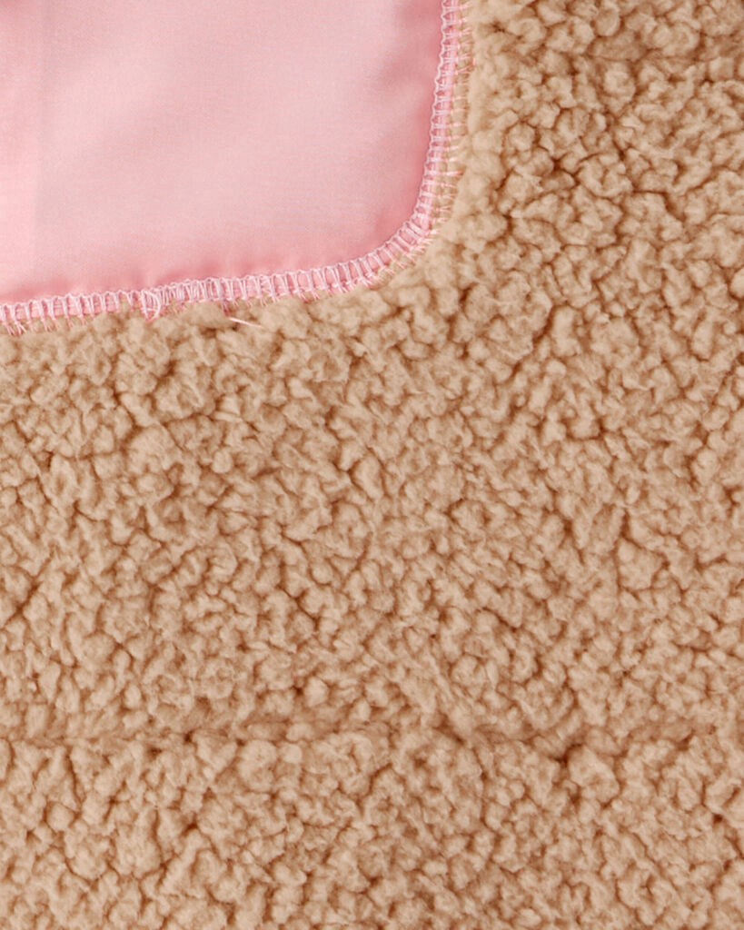 slide 2 of 2, Carter's Girls Sherpa Vest - Brown Brown 10, 1 ct