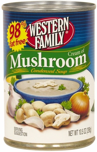 slide 1 of 1, Western Family 98% Ff Cream Mushroom So, 10.5 oz