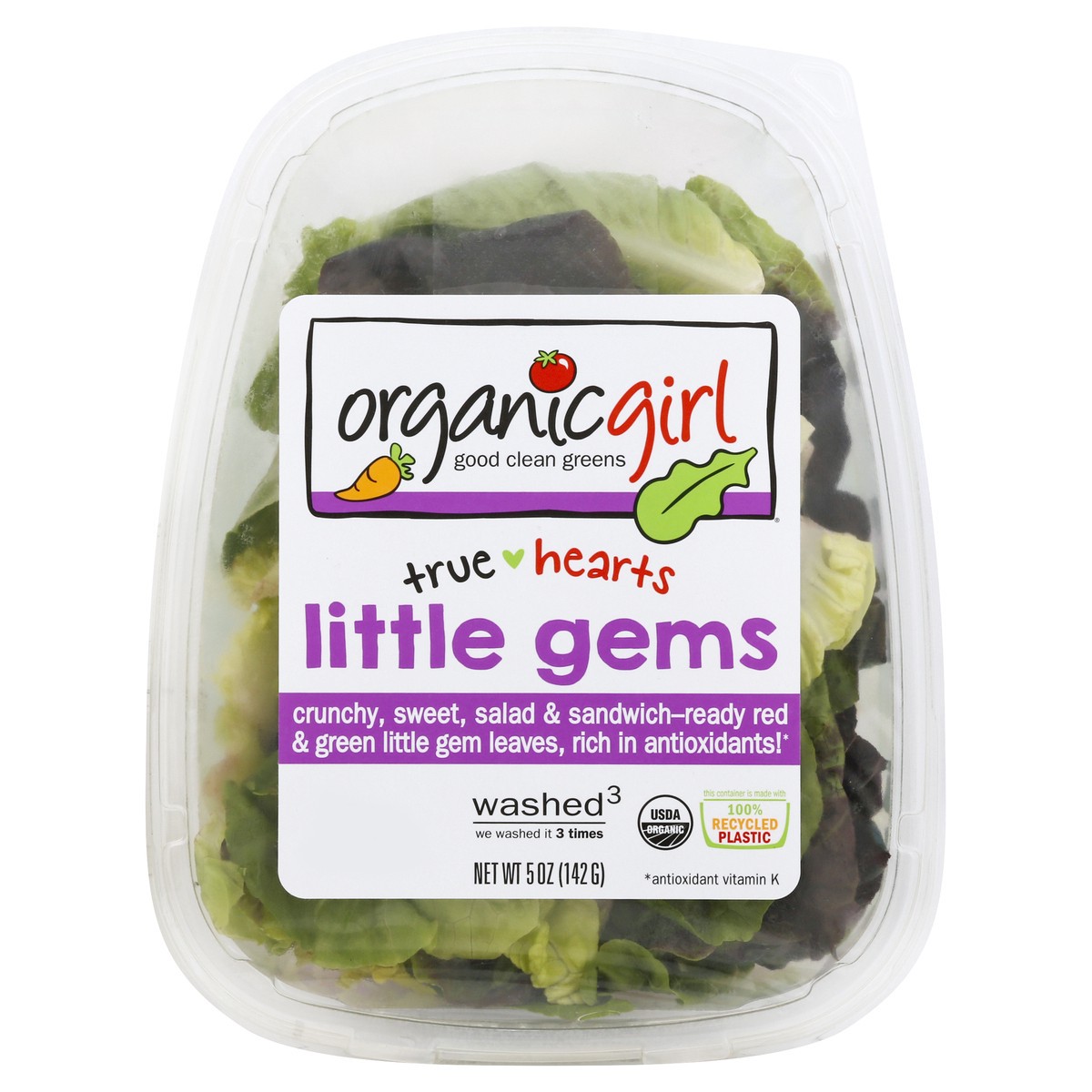 slide 3 of 8, Organic Girl Lettuce Little Gems Washed - 5 Oz, 5 oz