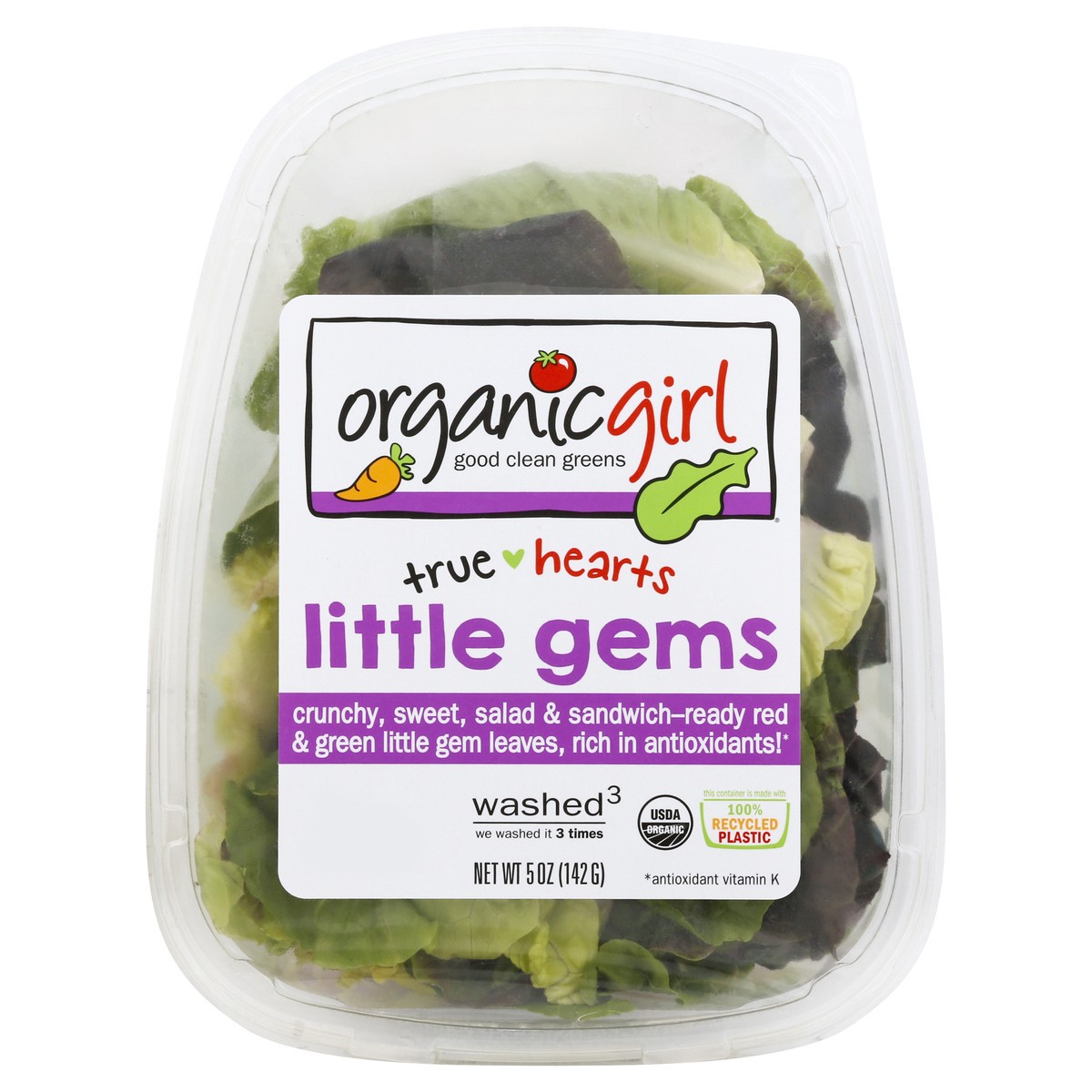 slide 4 of 8, Organic Girl Lettuce Little Gems Washed - 5 Oz, 5 oz