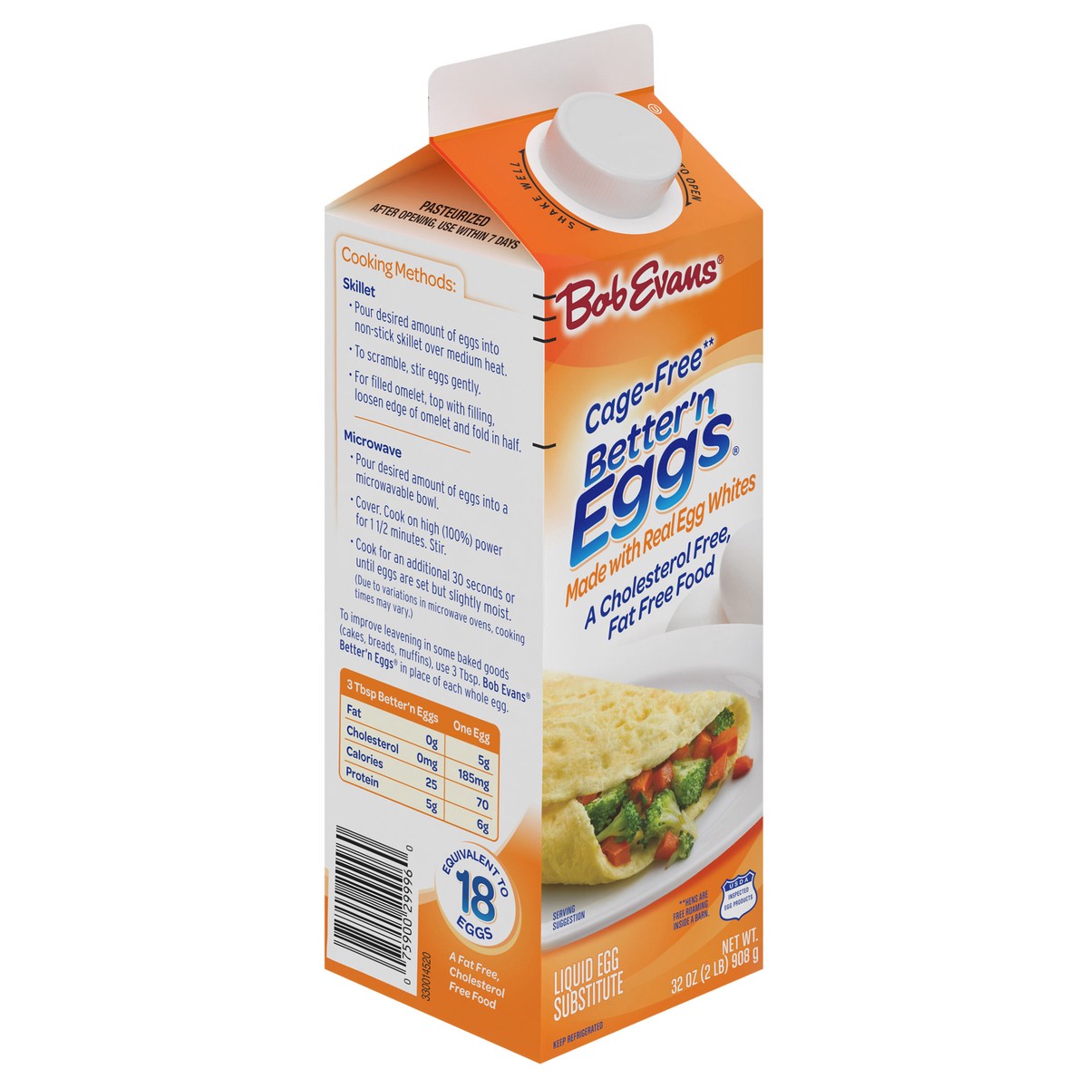 slide 11 of 12, Bob Evans Better'n Eggs Liquid Egg Substitute 32 oz, 32 oz