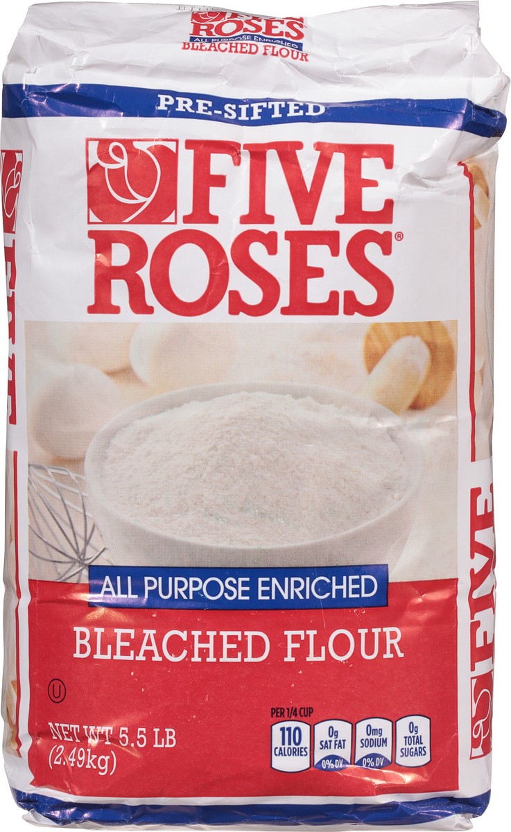 slide 2 of 9, Five Roses Pre-Sifted All Purpose Enriched Bleached Flour 5.5 lb, 5.5 lb