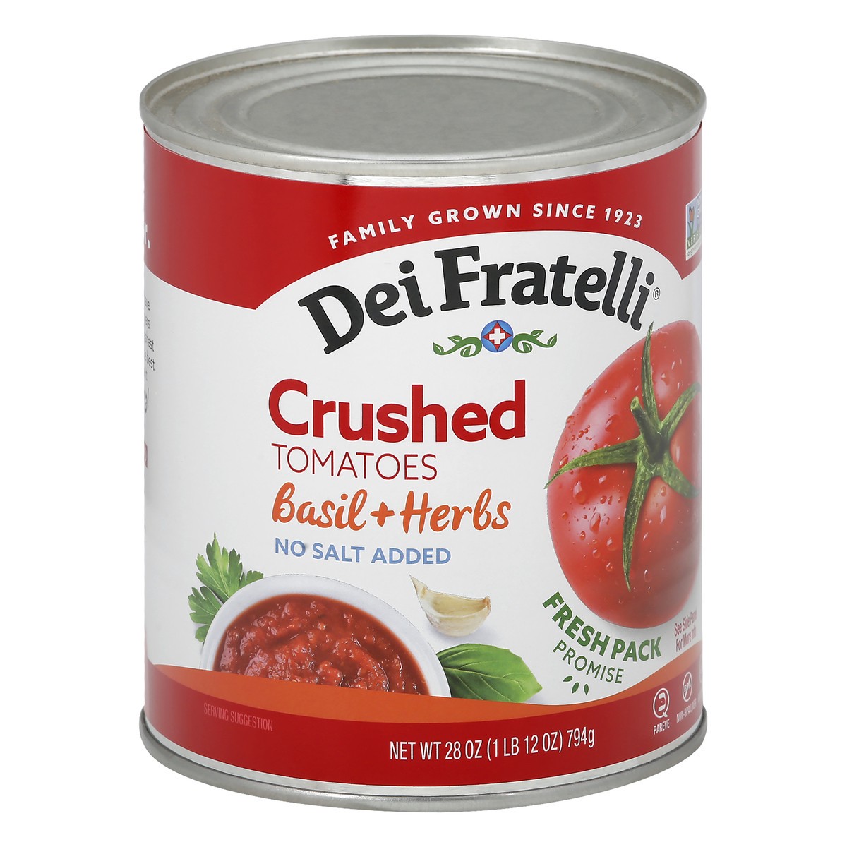 slide 3 of 13, Dei Fratelli Crushed Basil + Herbs Crushed Tomatoes 28 oz, 28 oz