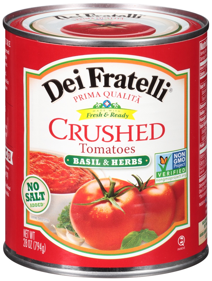 slide 1 of 1, Dei Fratelli Tomatoes With Basil & Herbs, 28 oz