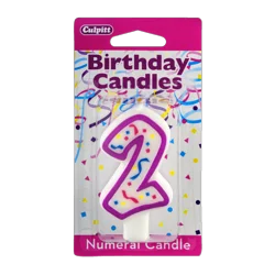 Culpitt Birthday Candles Numeral Candle 2