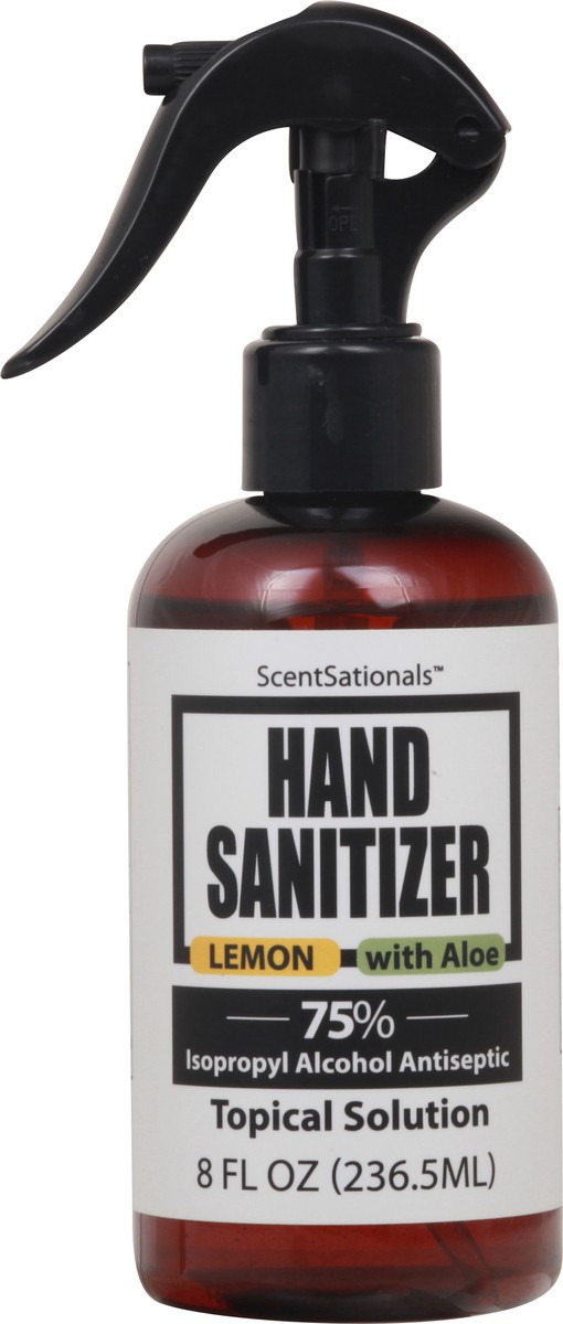 slide 2 of 12, ScentSationals Topical Solution with Aloe Lemon Hand Sanitizer 8 fl oz, 8 oz