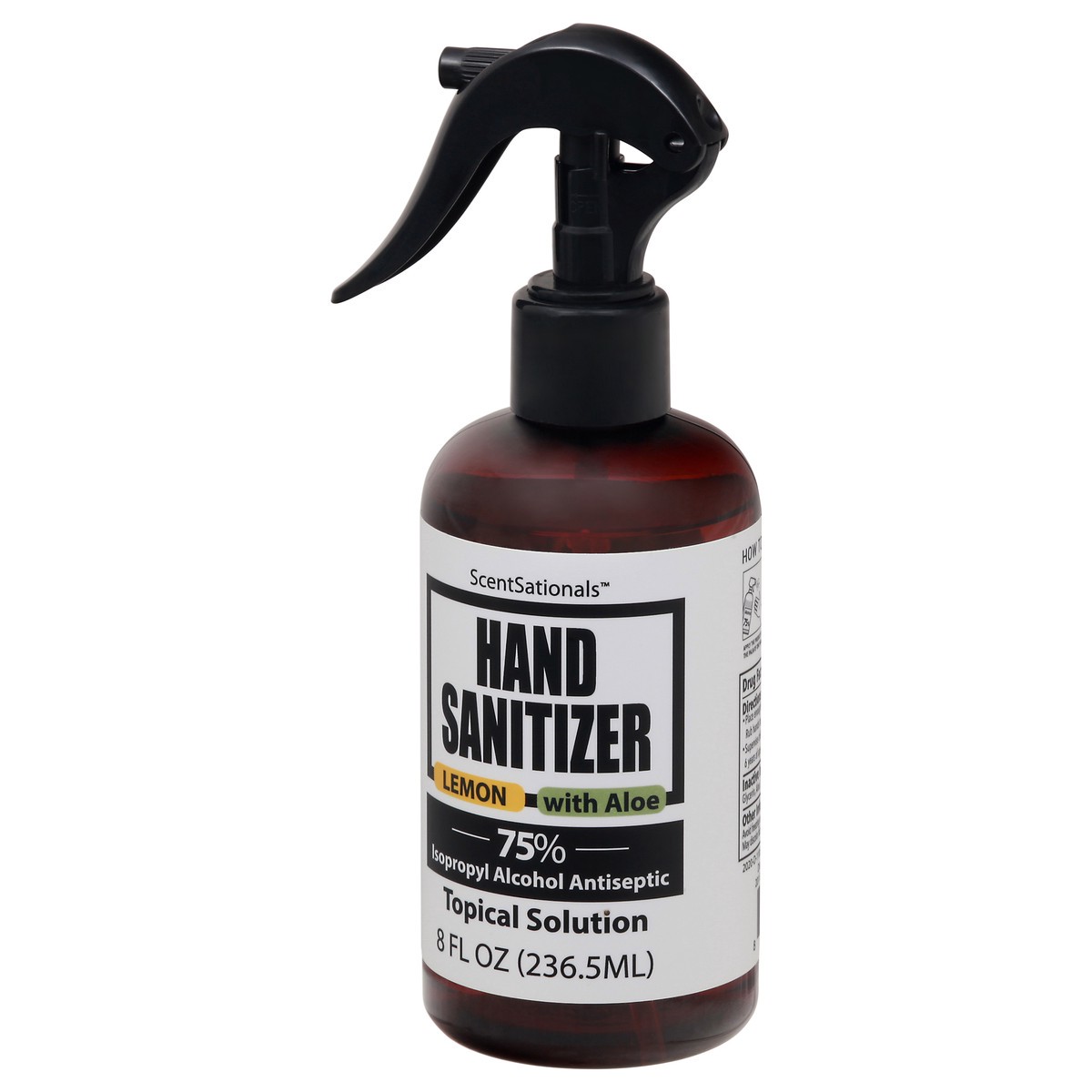 slide 11 of 12, ScentSationals Topical Solution with Aloe Lemon Hand Sanitizer 8 fl oz, 8 oz