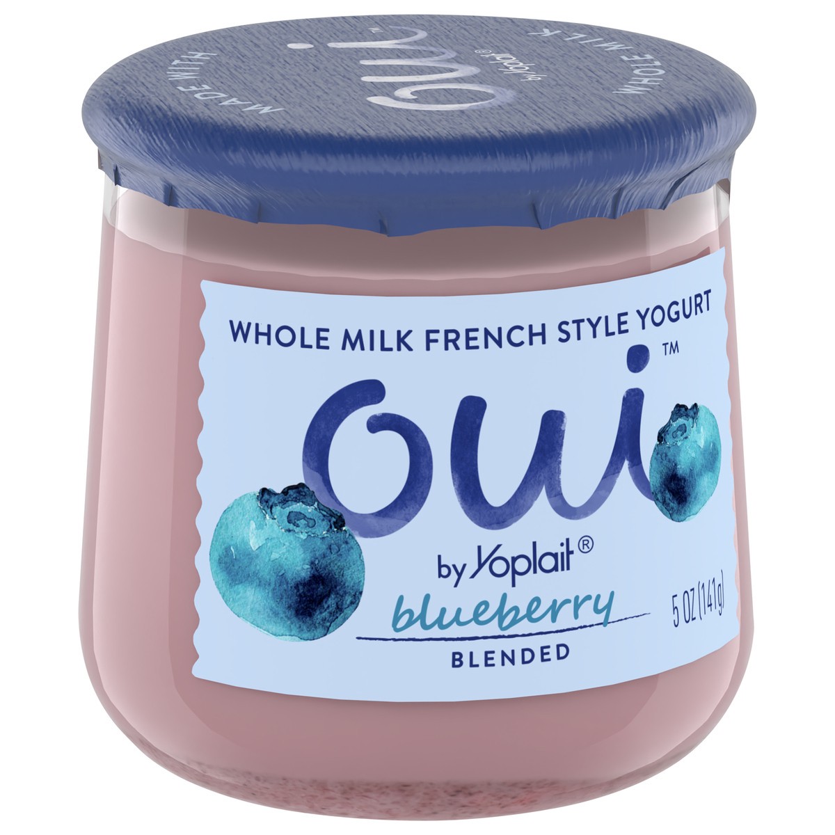 slide 5 of 9, Oui by Yoplait French Style Blueberry Whole Milk Yogurt, 5 OZ Jar, 5 oz