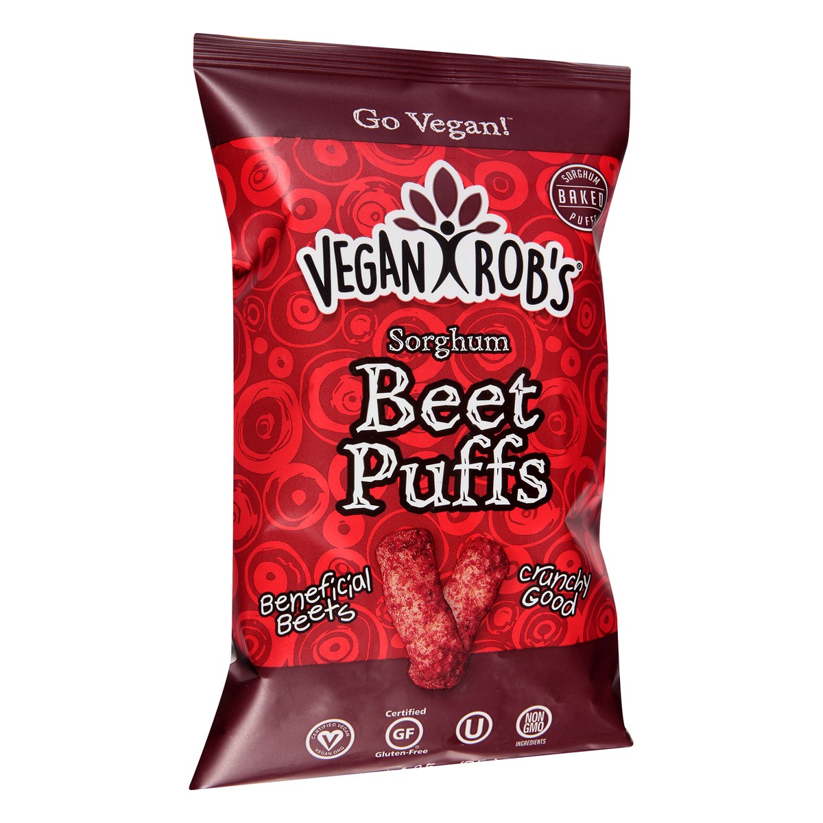 slide 6 of 13, Vegan Rob's Beet Sorghum Puffs 1.25 oz, 1.25 oz