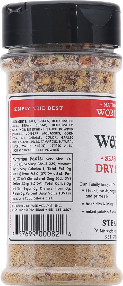 slide 9 of 13, Wee Willy's Steak Dry Marinade, 6.4 oz