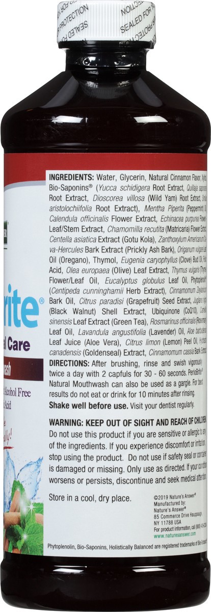 slide 8 of 9, Nature's Answer PerioBrite Complete Oral Care Cinnamint Natural Mouthwash 16 fl oz, 16 fl oz