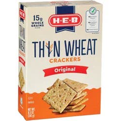 H-E-B Thin Wheat Crackers - Original