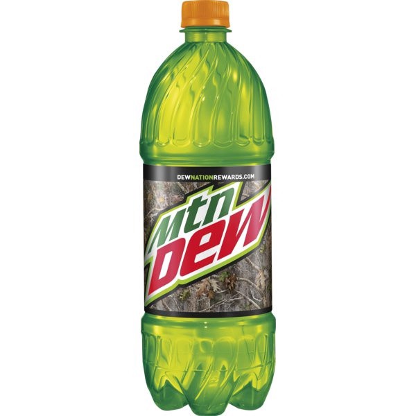 slide 1 of 1, Mtn Dew Soda- 1 liter, 1 liter
