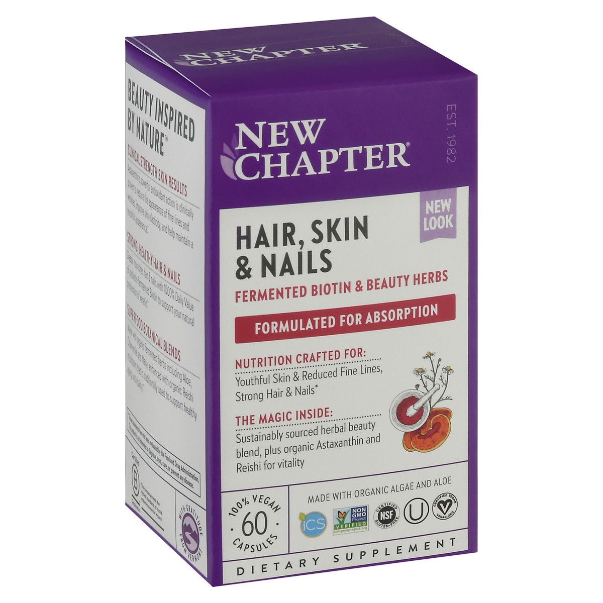 slide 9 of 14, New Chapter Capsules Hair Skin & Nails 60 ea, 60 ct