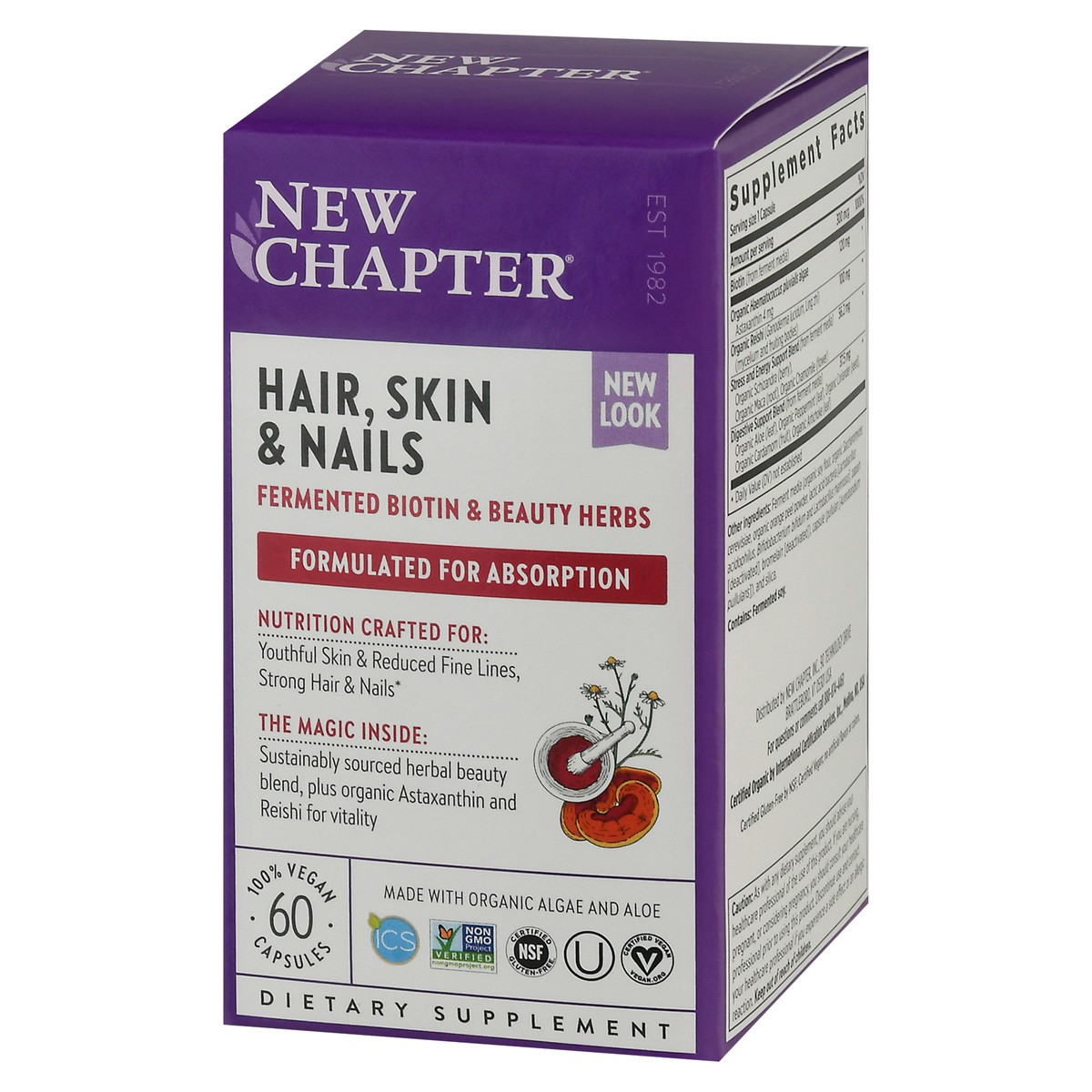 slide 10 of 14, New Chapter Capsules Hair Skin & Nails 60 ea, 60 ct