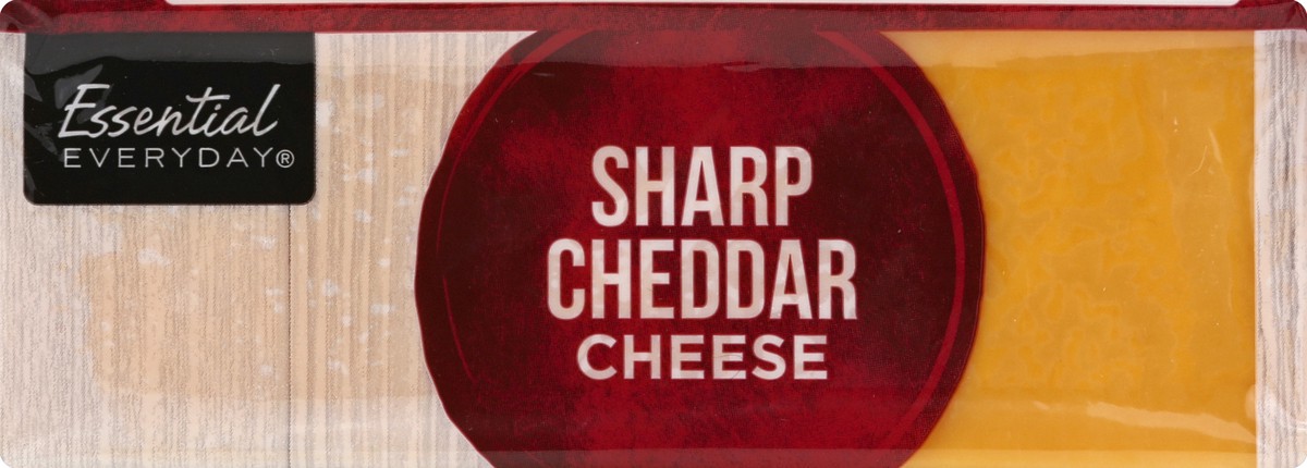 slide 6 of 6, Essential Everyday Cheese, Sharp Cheddar, 32 oz