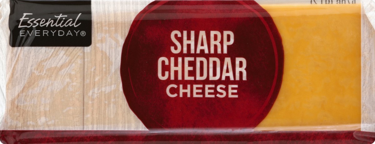 slide 4 of 6, Essential Everyday Cheese, Sharp Cheddar, 32 oz