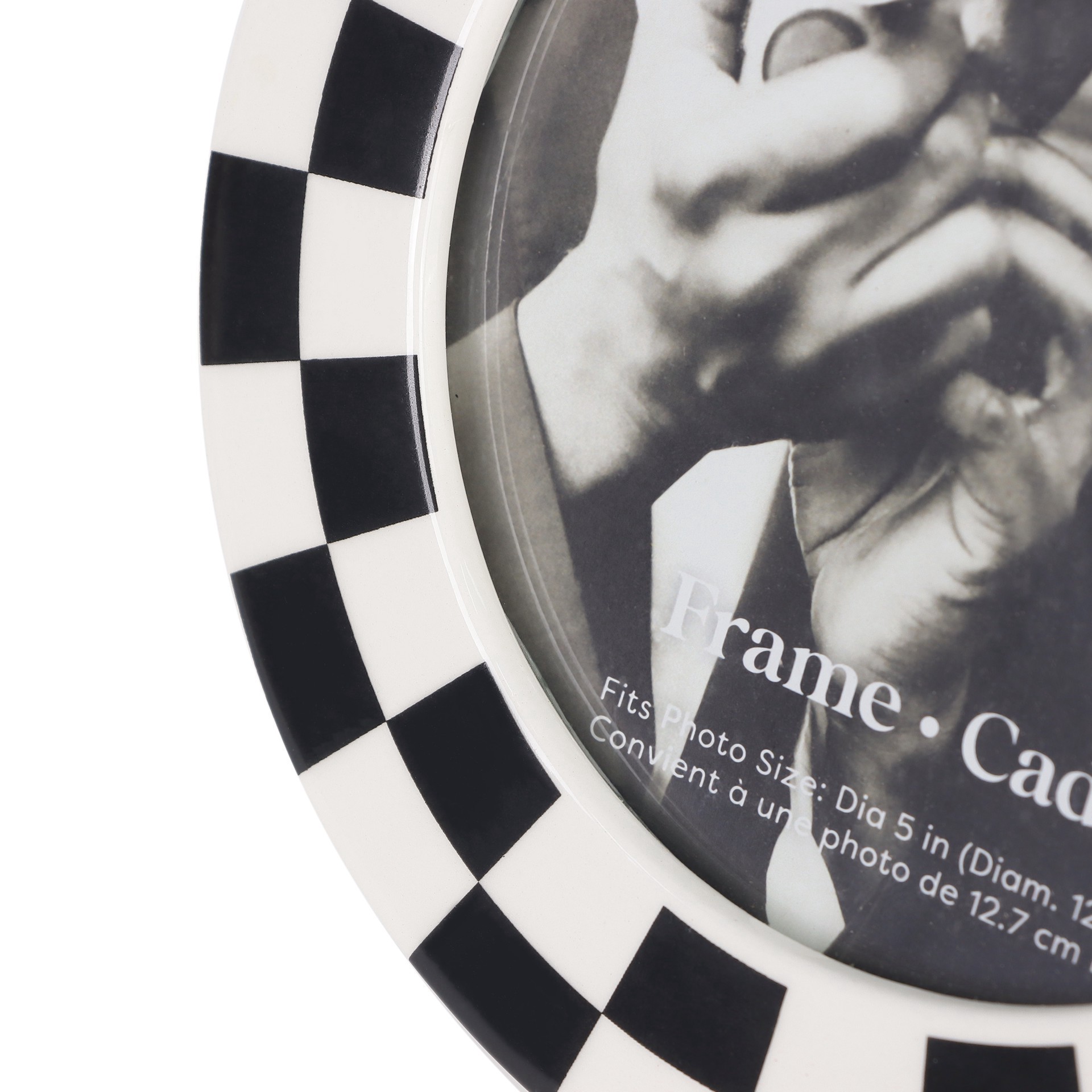 slide 4 of 6, 5" Black & White Skeleton Photo Frame By Ashland, 5 in